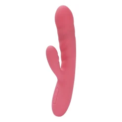 SVAKOM - Avery Thrusting Rabbit Vibrator - Aardbei Roze