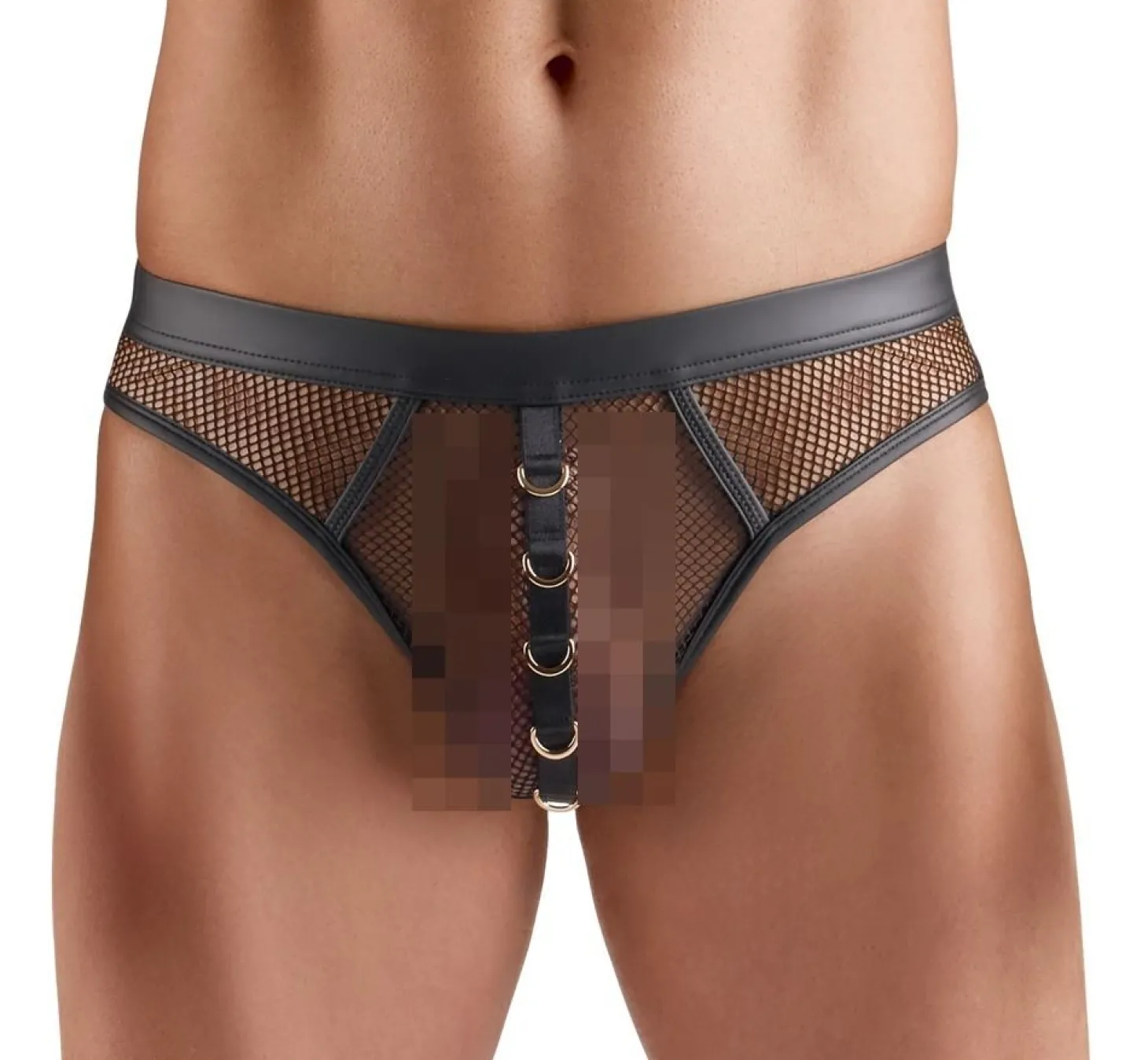 Svenjoyment Underwear - Heren Netstring - Zwart
