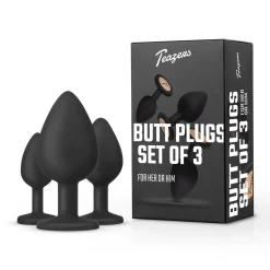 Teazers – Buttplug Set – Zwart