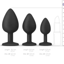 Teazers – Buttplug Set – Zwart