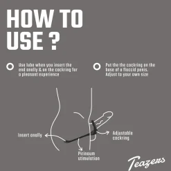 Teazers Driedubbele Prostaat Vibrator met Afstandsbediening