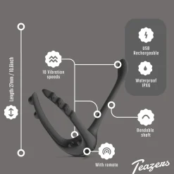 Teazers Driedubbele Prostaat Vibrator met Afstandsbediening