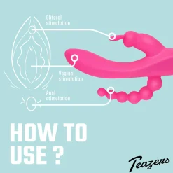 Teazers – Dubbele Rabbit Vibrator – Roze