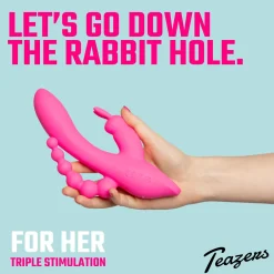 Teazers – Dubbele Rabbit Vibrator – Roze