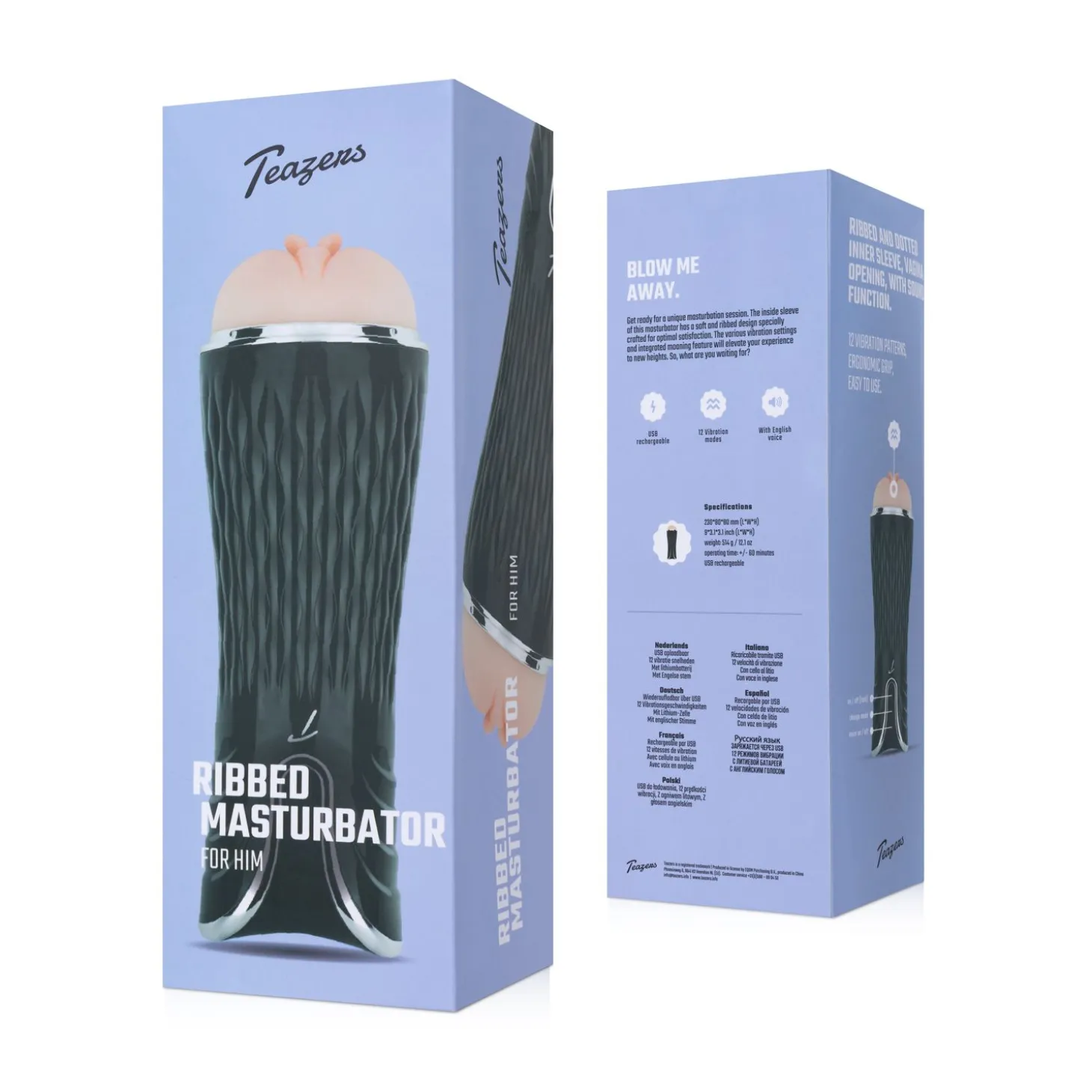 Teazers Elektrische Masturbator Met Stem