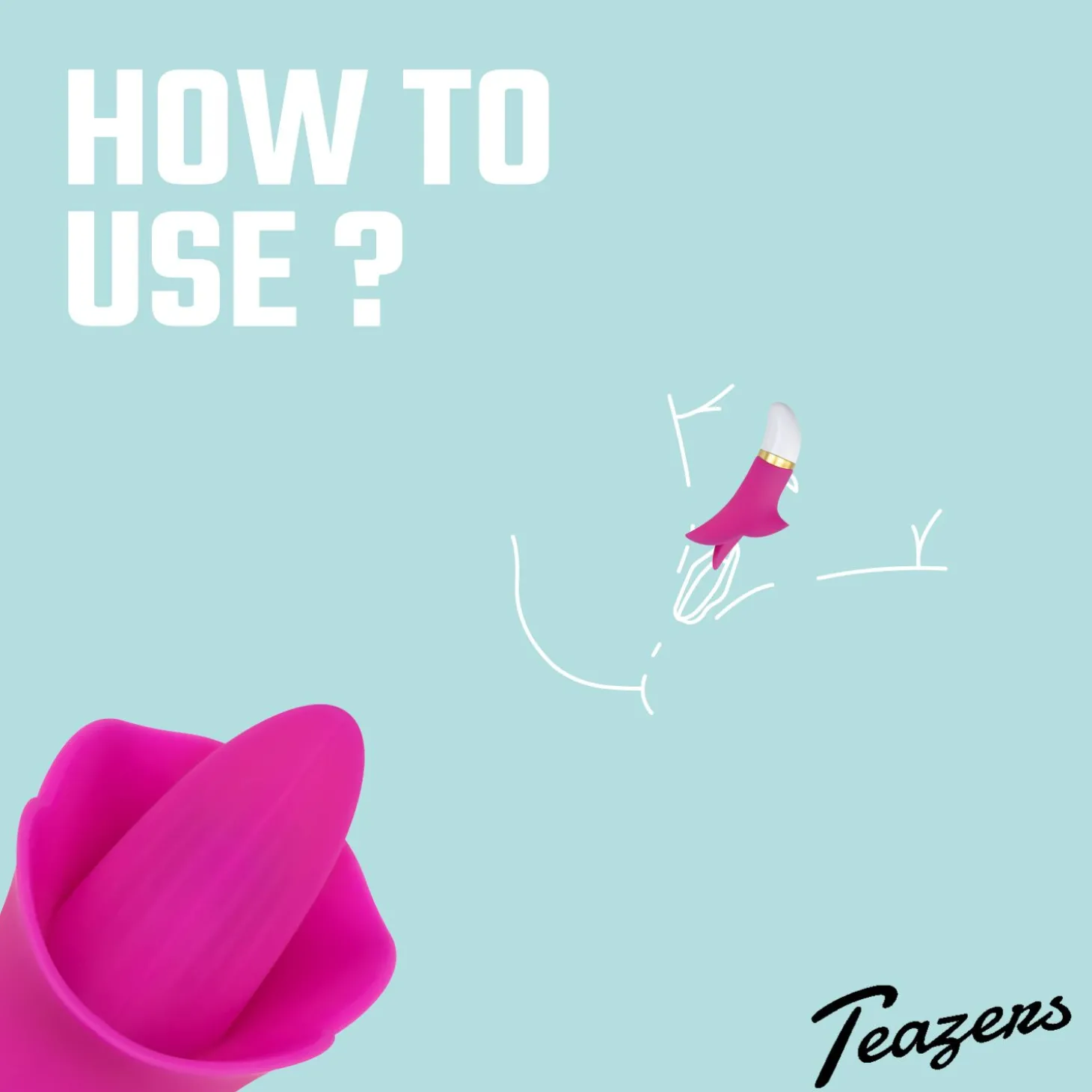 Teazers – Flower Touch Clitoris Vibrator – Roze