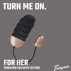 Teazers Geribbeld Vibratie-Eitje Met Afstandsbediening