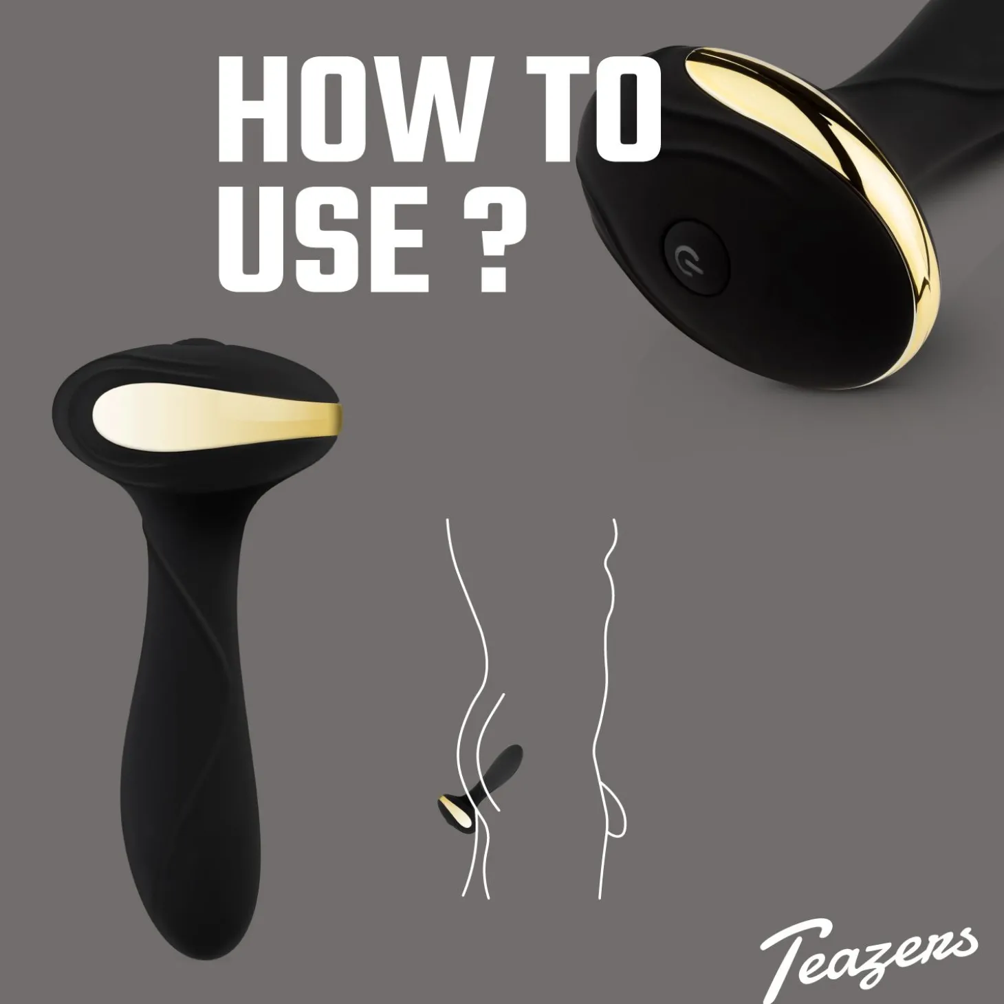 Teazers – Heat Of The Moment Buttplug Vibrator – Zwart