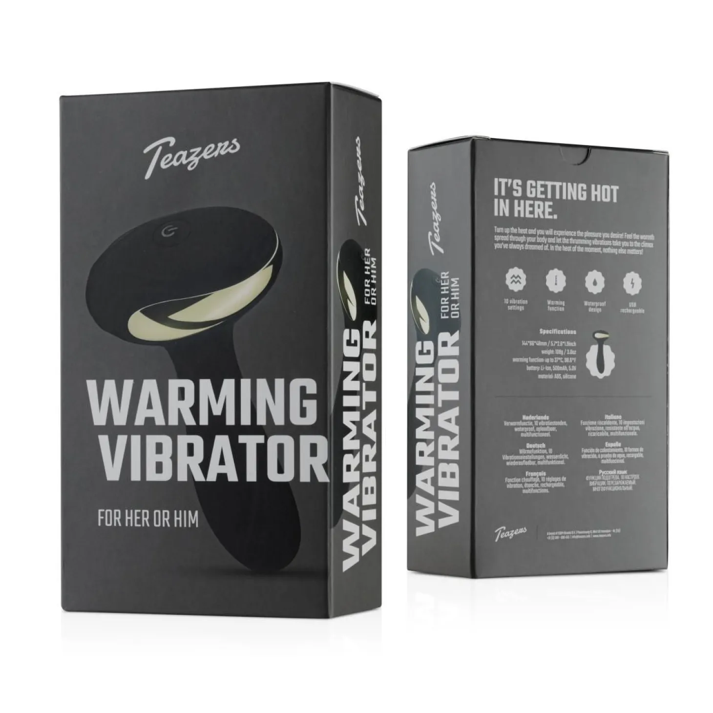 Teazers – Heat Of The Moment Buttplug Vibrator – Zwart
