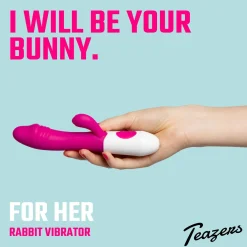 Teazers – Realistische Rabbit Vibrator – Roze