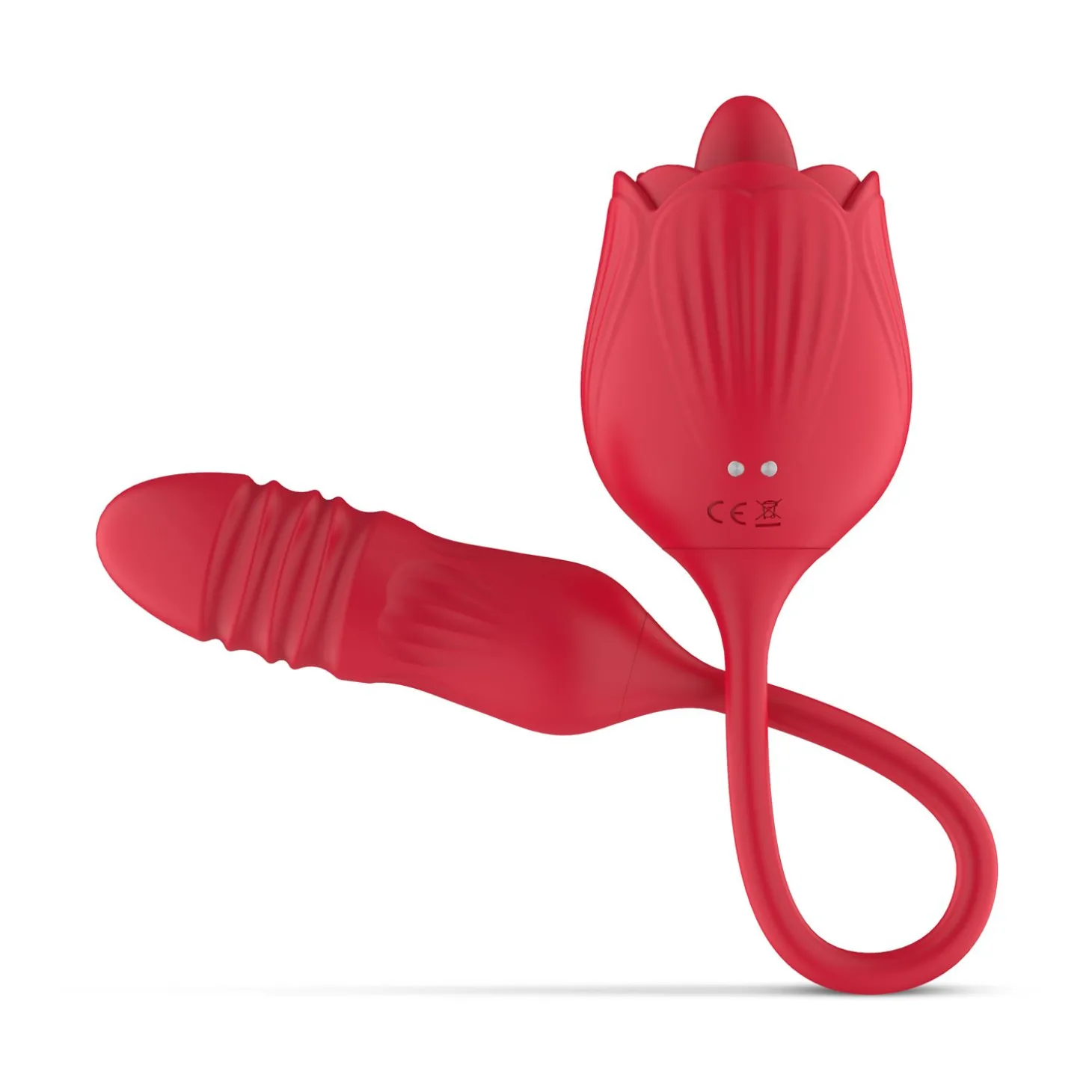 Teazers – Roos Stotende Dildo Vibrator – Rood