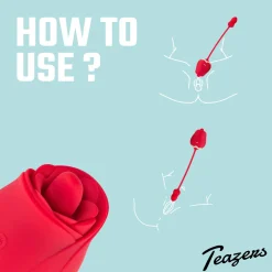 Teazers Rose Vibrator and Clitoris Stimulator