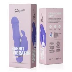Teazers Siliconen Rabbit Vibrator - Paars