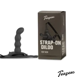 Teazers – Siliconen Strap-On Set – Zwart