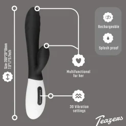 Teazers Tarzan Vibrator - Zwart
