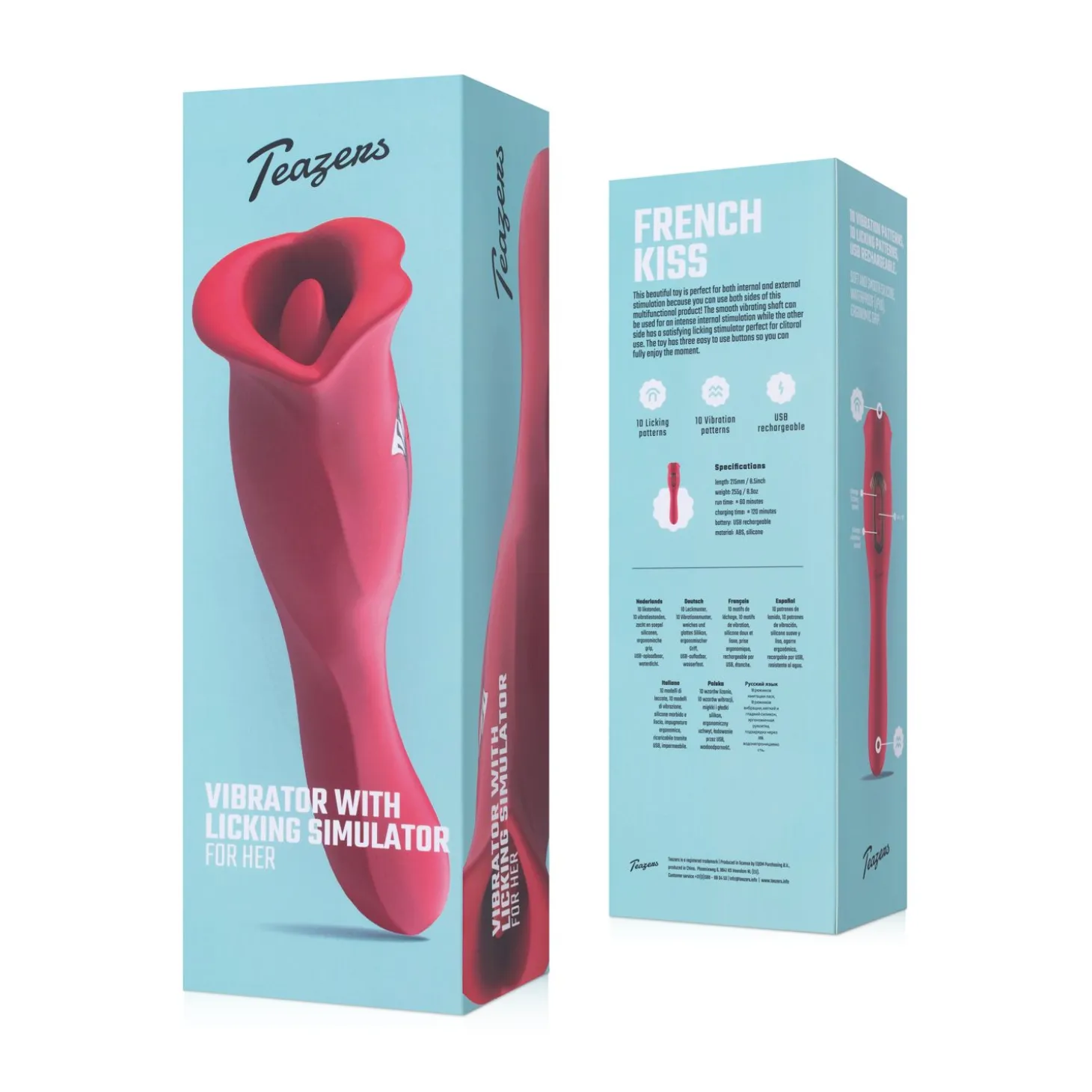 Teazers Vibrator met Likkende Clitoris Stimulator