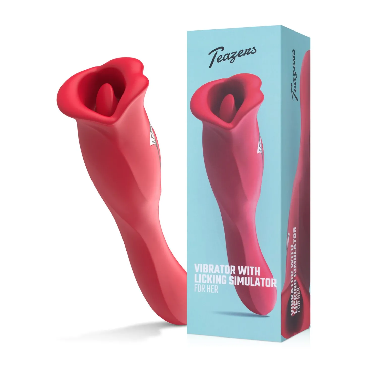 Teazers Vibrator met Likkende Clitoris Stimulator