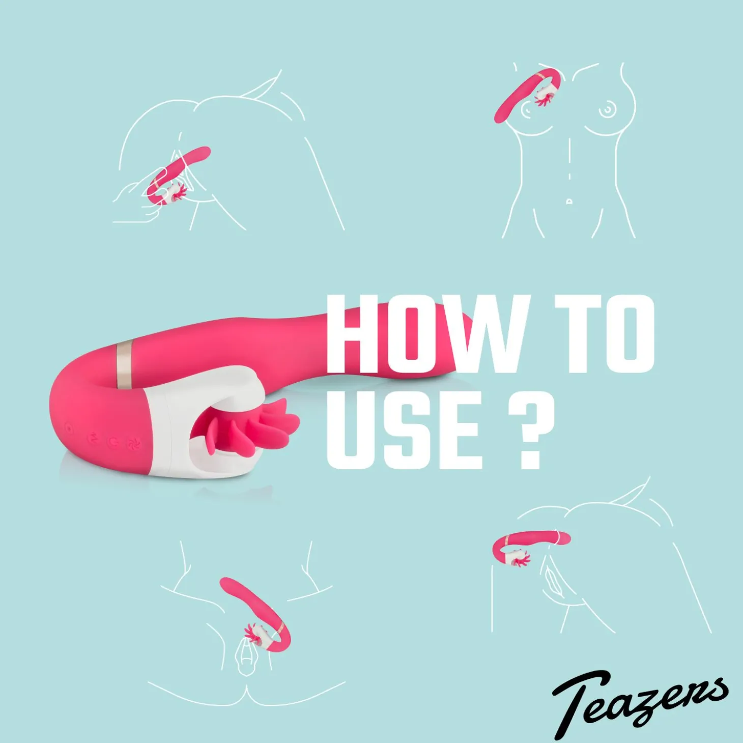 Teazers – Wheelie Vibe Vibrator – Roze