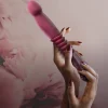 Temptasia - Trixie Stotende Dildo - Wijnrood