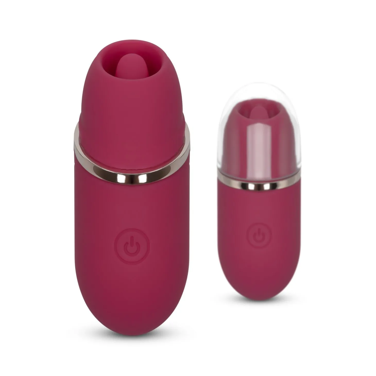 Tong Vibrator Met Beschermdop - Roze