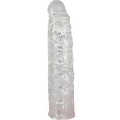 Transparante en verlengende penis sleeve