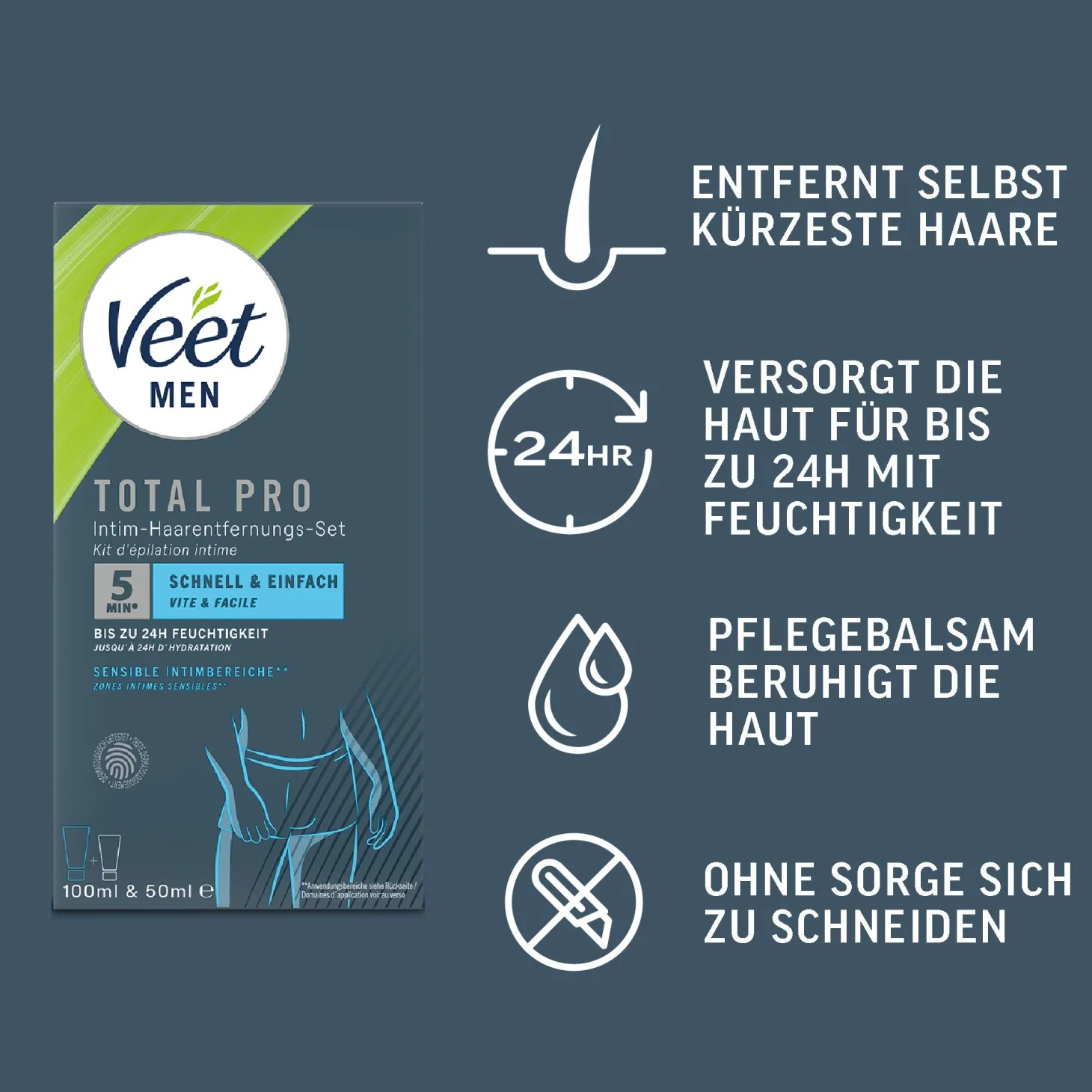 Veet Men Intim-Haarverwijderingsset voor mannen