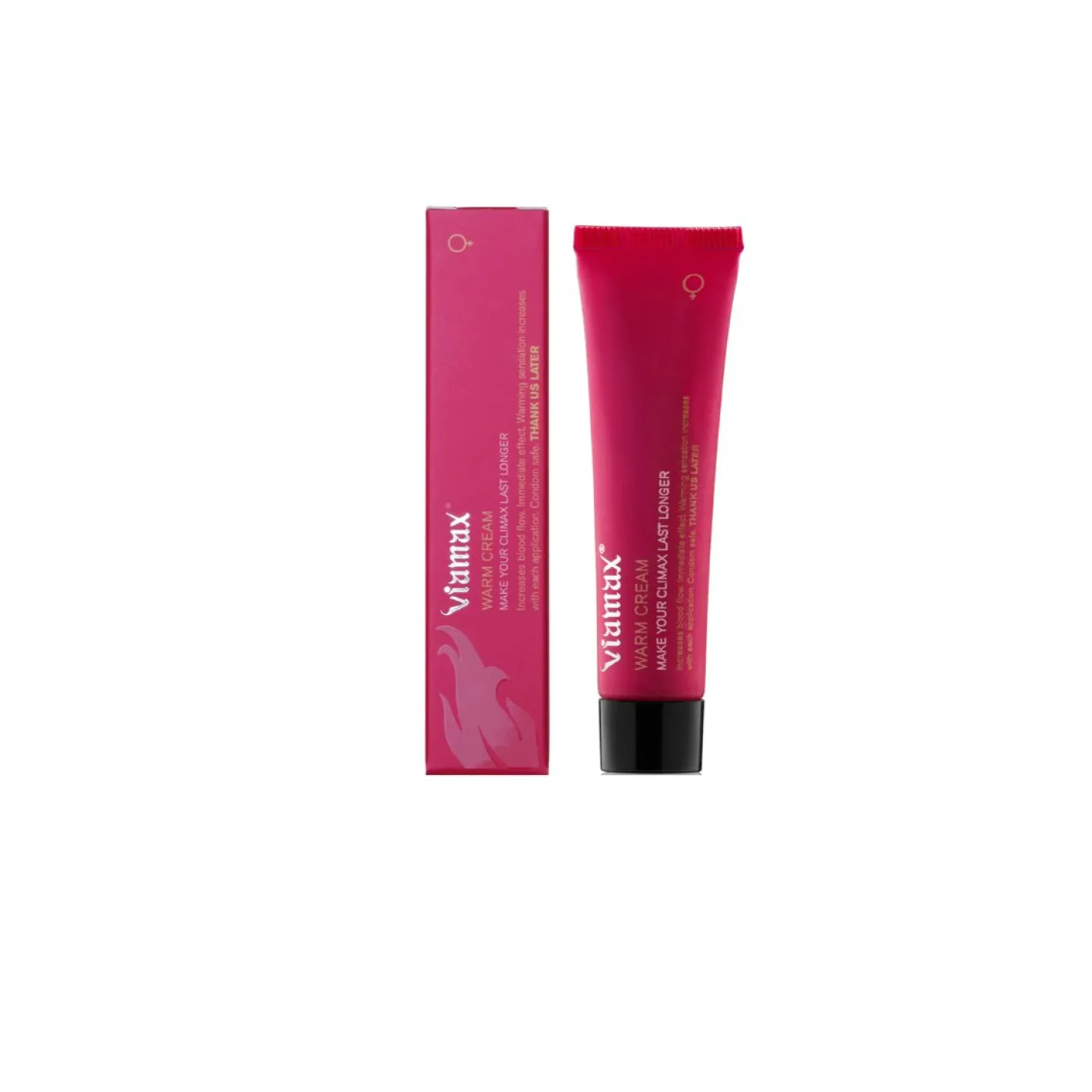 Viamax - Warm Cream Intieme Crème - 15 ml