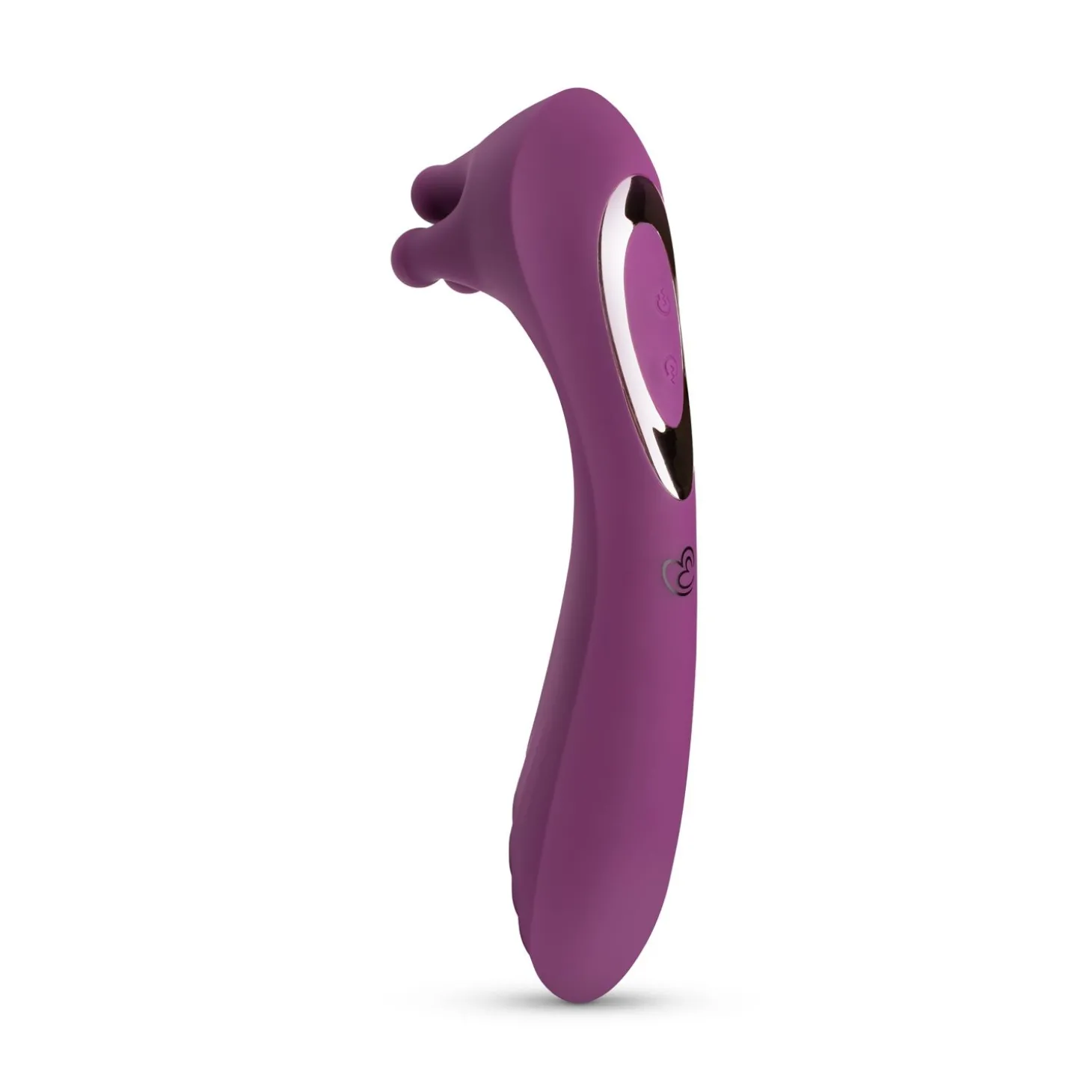 Vibrator Met Roterende Balletjes - Paars