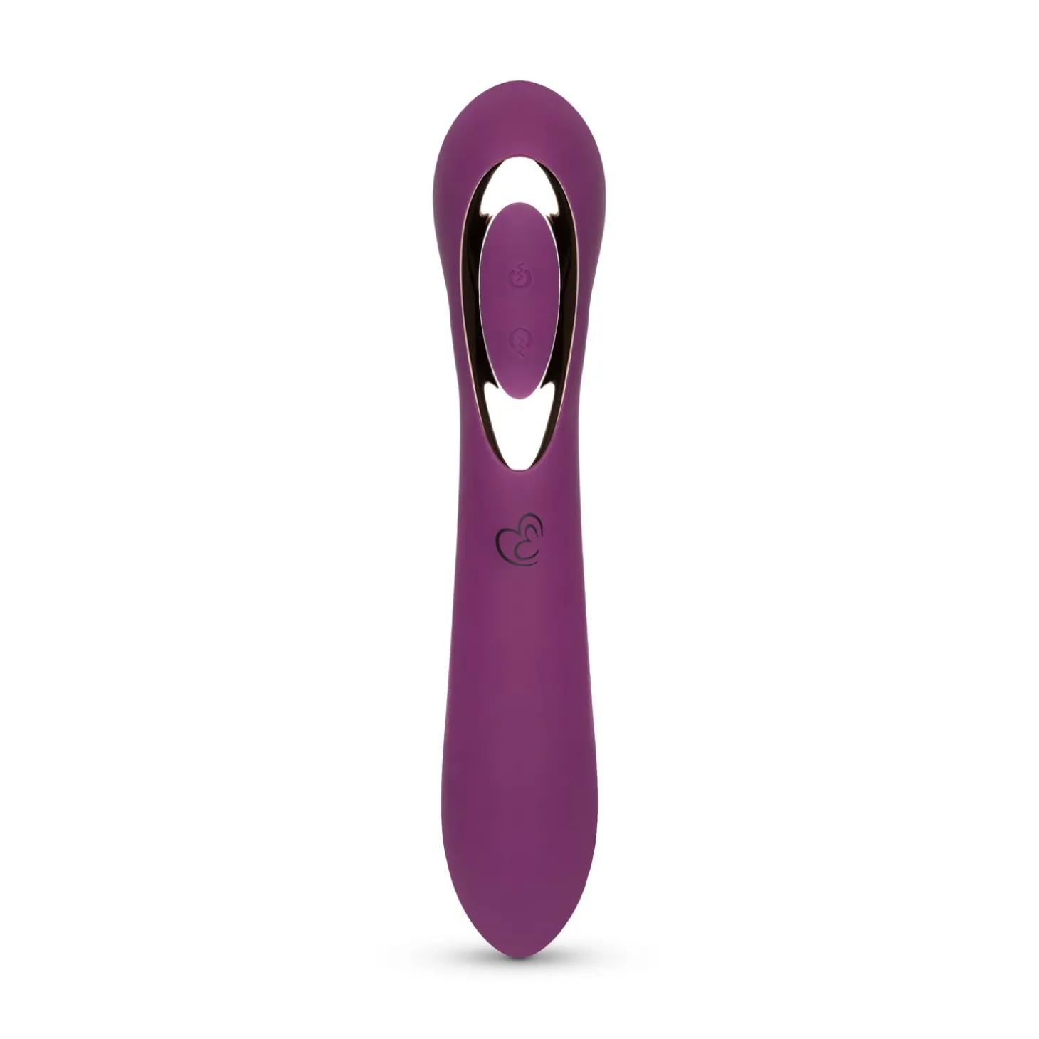 Vibrator Met Roterende Balletjes - Paars