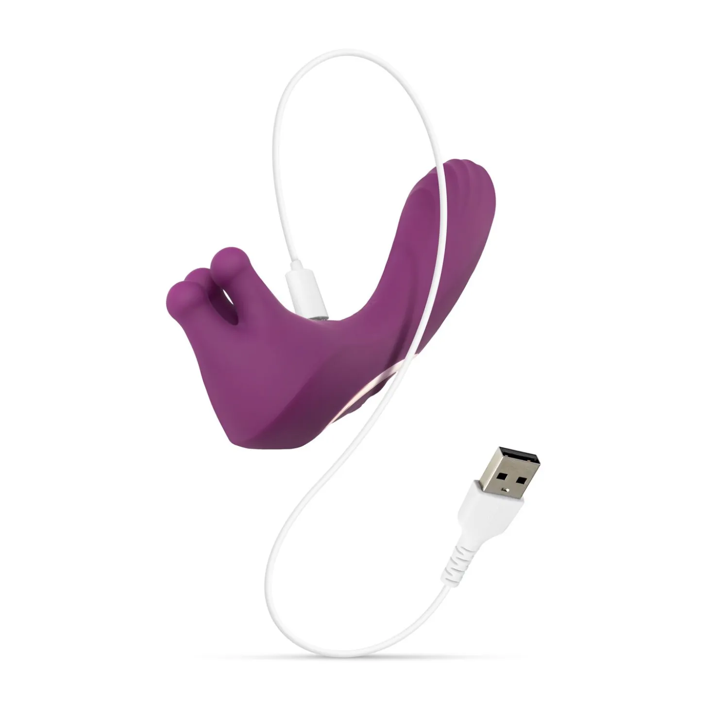 Vibrator Met Roterende Balletjes - Paars