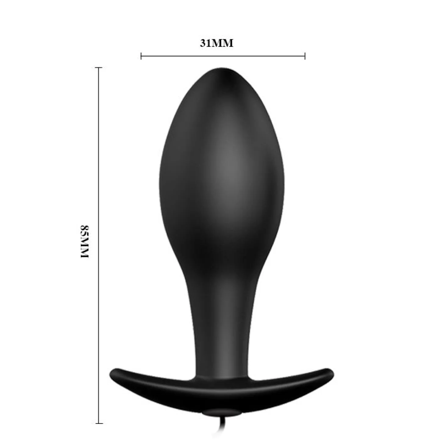 Vibrerende Buttplug met Afstandsbediening