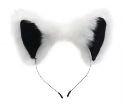 White Fox Buttplug & Haarband Set