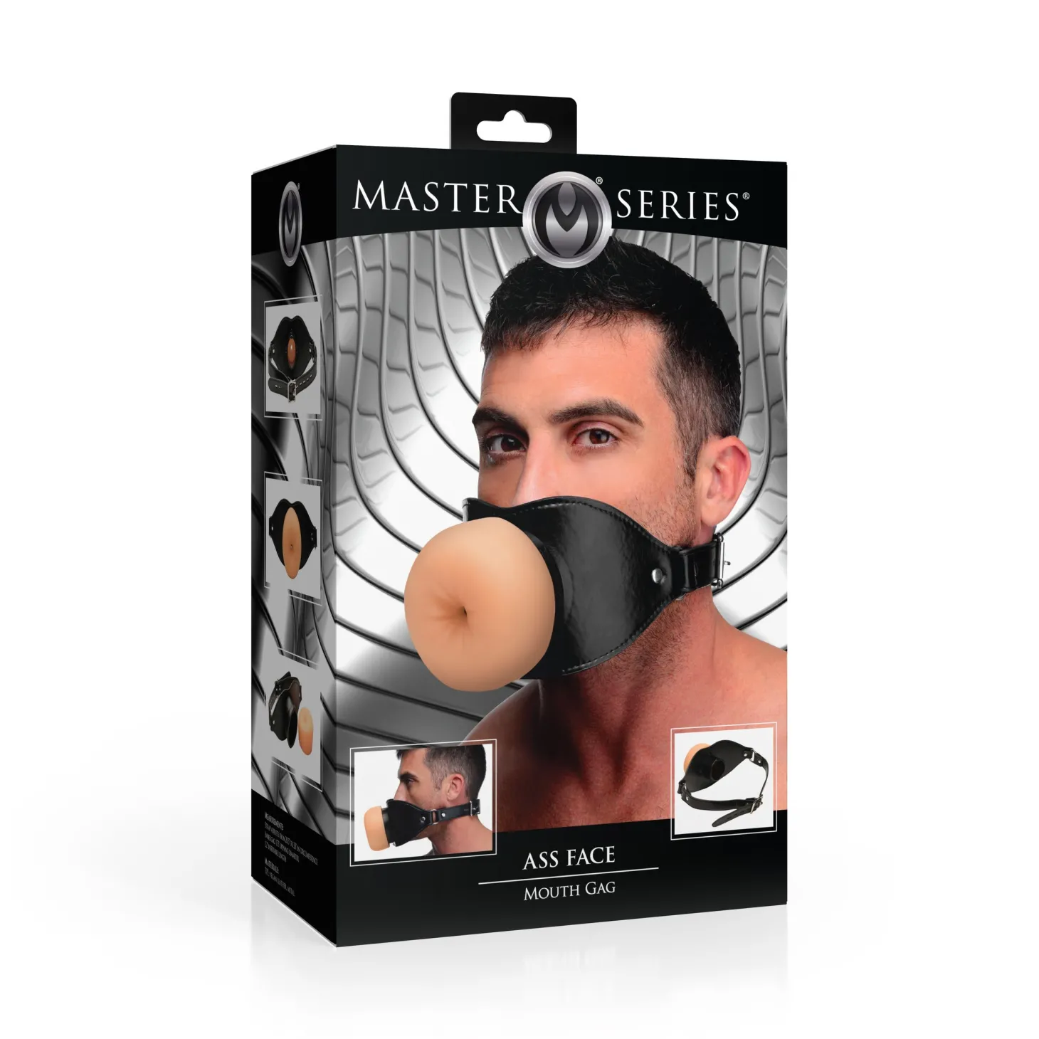 XR Brands - Ass Face Mouth Gag - Beige