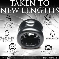XR Brands - Ball Stack Ball Stretcher - Zwart