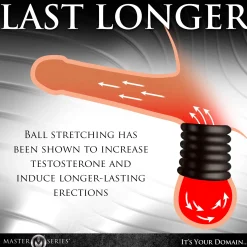 XR Brands - Ball Stack Ball Stretcher - Zwart