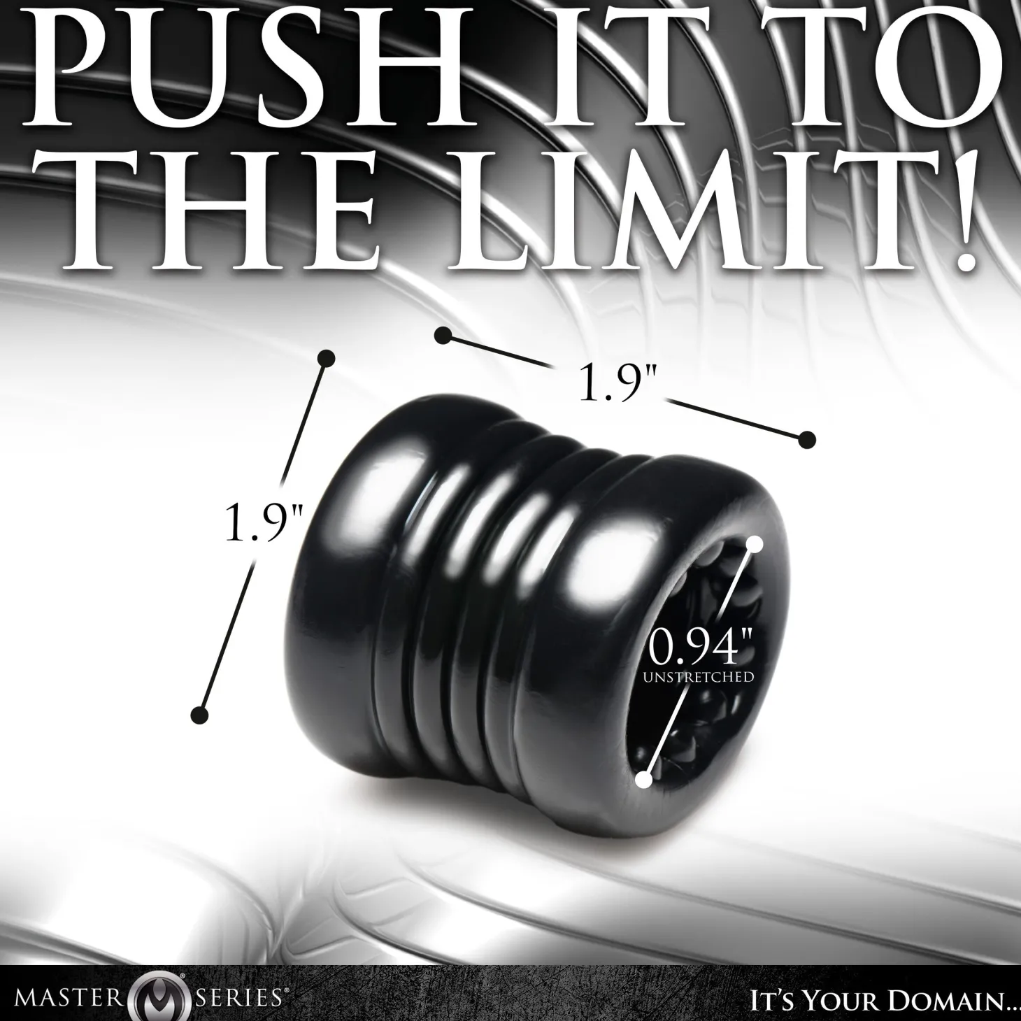 XR Brands - Ball Stack Ball Stretcher - Zwart