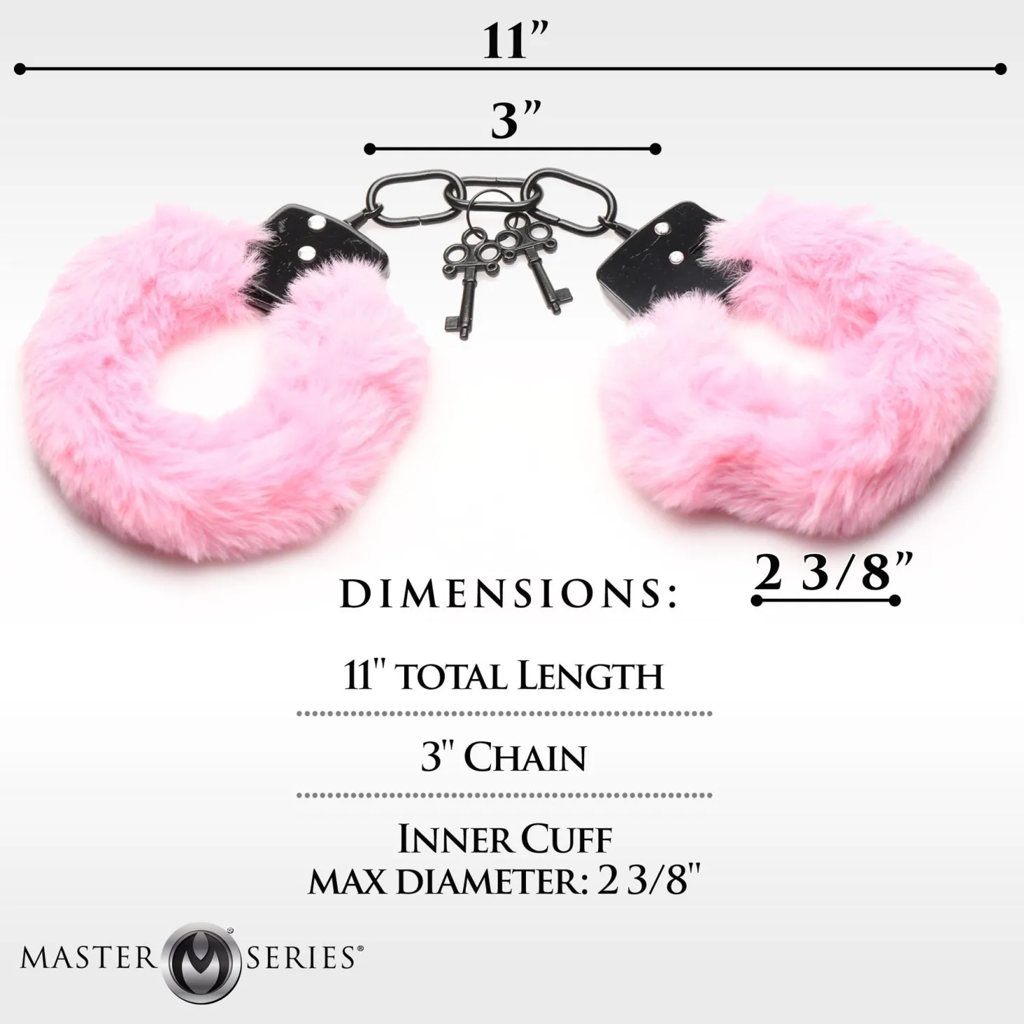 XR Brands - Cuffed in Fur Handboeien - Roze