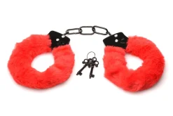 XR Brands - Cuffed In Fur Handboeien - Rood