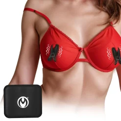 XR Brands - Dark Grip Vibrerende Tepelkemmen - Zwart