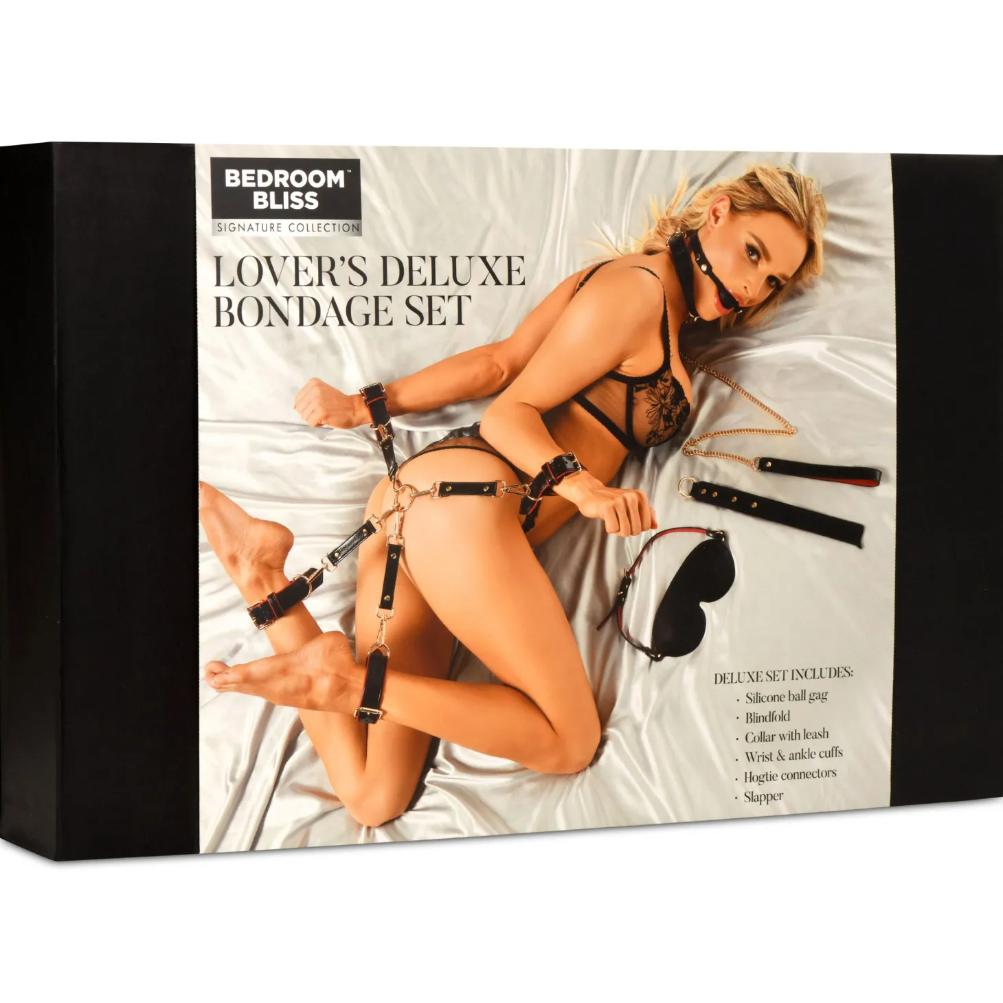 XR Brands - Lover's Luxe Bondage Set - Zwart