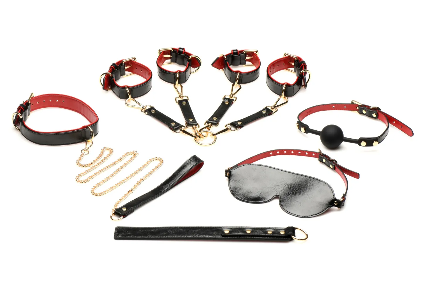 XR Brands - Lover's Luxe Bondage Set - Zwart