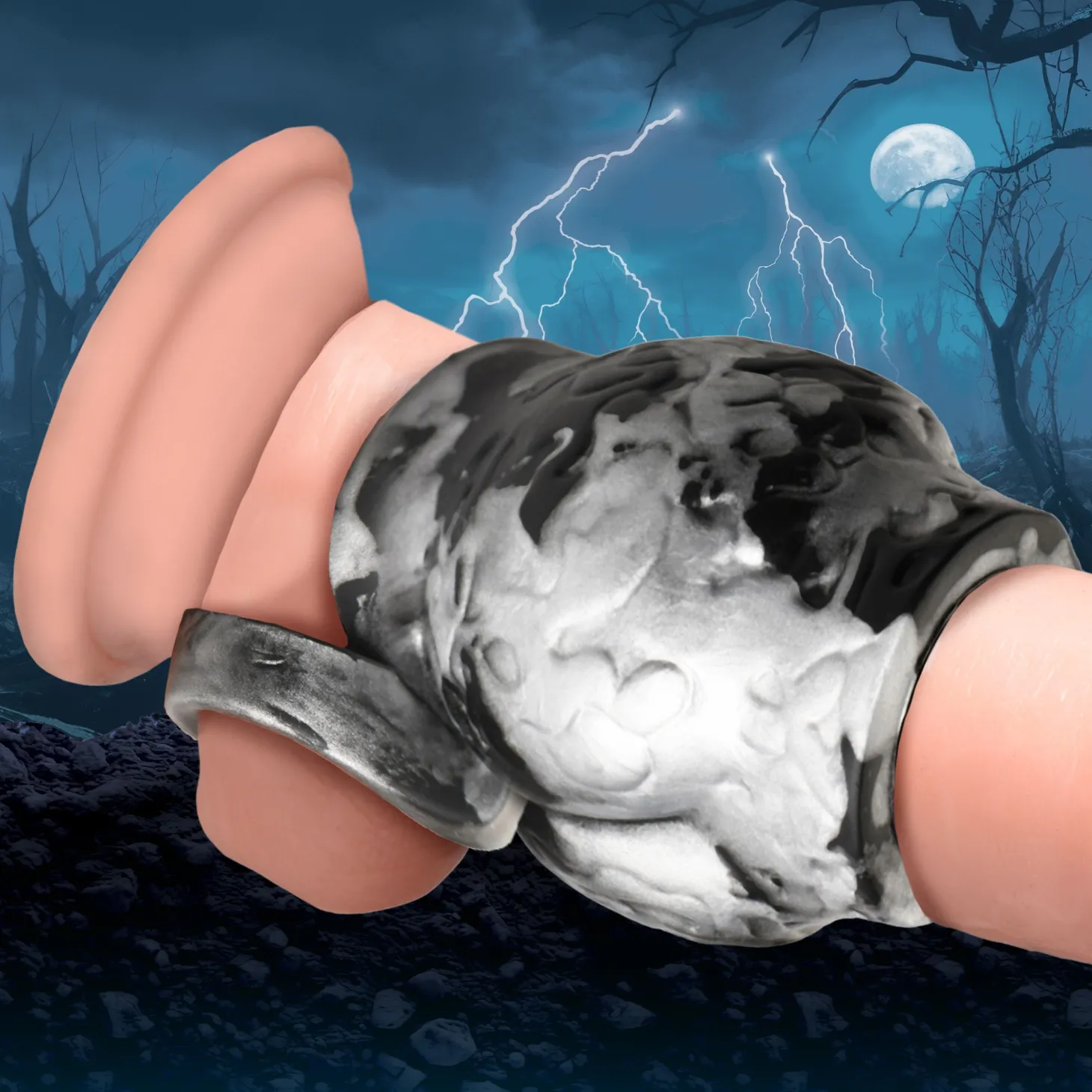 XR Brands - Night Prowler Ballstretcher - Grijs