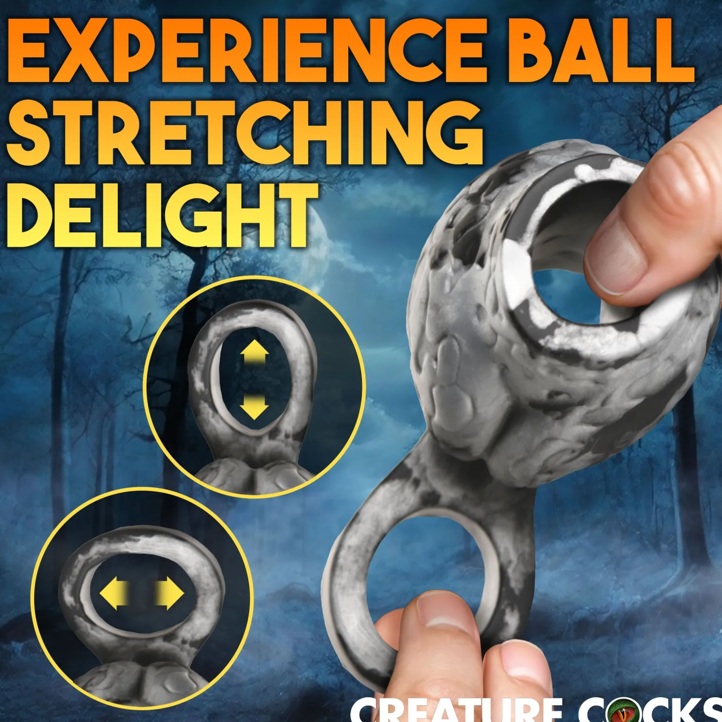 XR Brands - Night Prowler Ballstretcher - Grijs