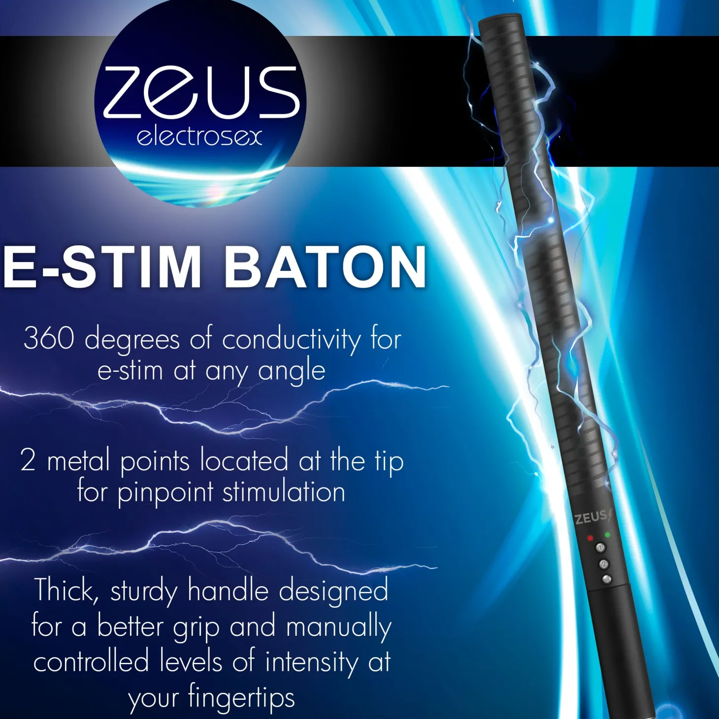 Zeus Electrosex - E-Stim Baton