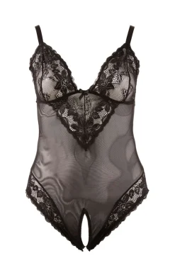 Zwarte kruisloze body