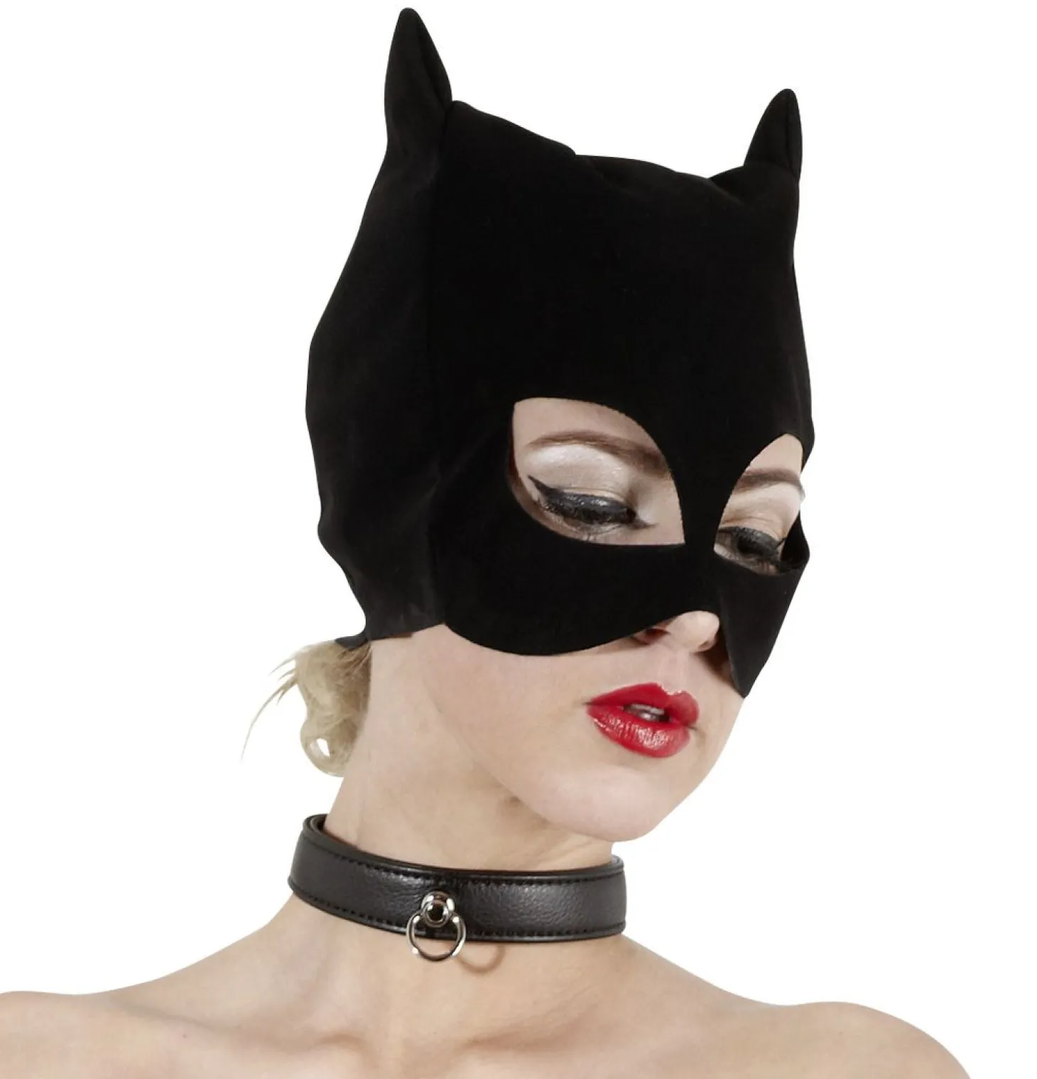 Zwart Kattenmasker