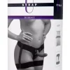 Zwart strap on harnas jarretel stijl